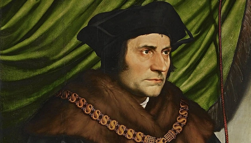 Obra: "São Thomas More" (1527), por Hans Holbein (1497 - 1543).