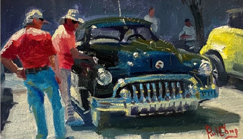 Obra: "Classic Car Show" (2021), por Paul Cheng.