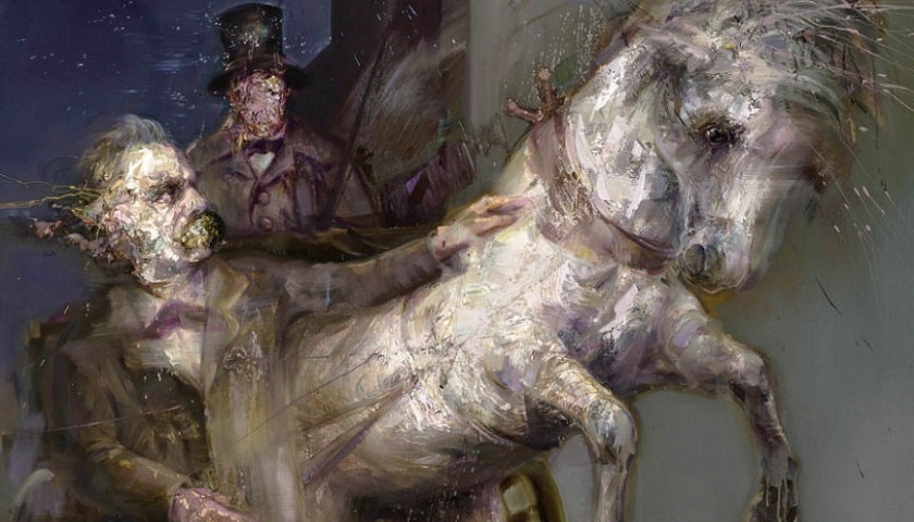 Obra: "The Turin Horse – Did Empathy Drive Nietzsche to Madness?", de Mathieu Laca.