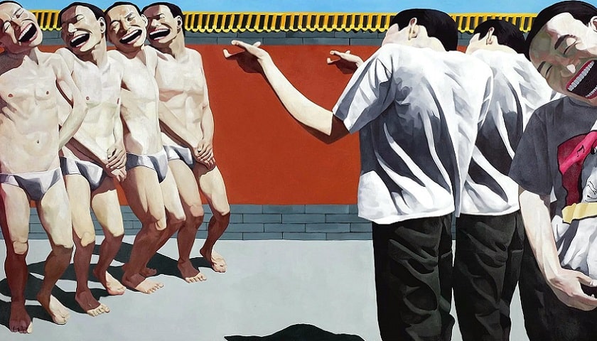 Obra: "Execução" (1995), de Yue Minjun.