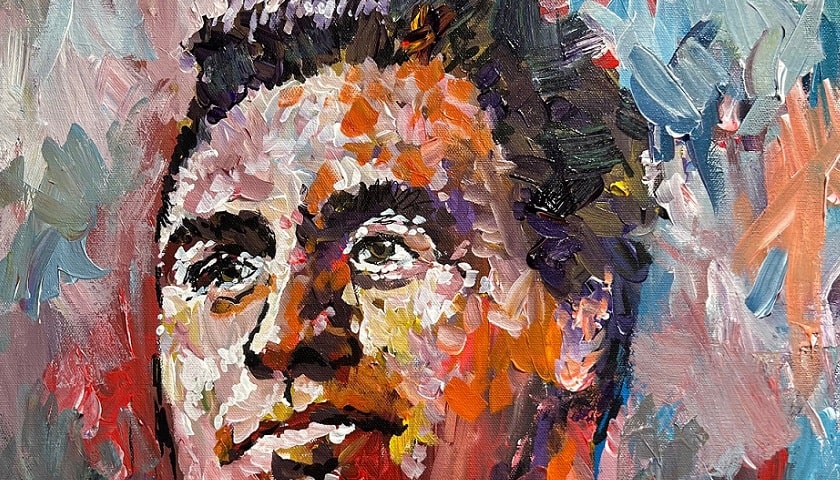 Obra: "Charlie Kirk", por Steve Penley.