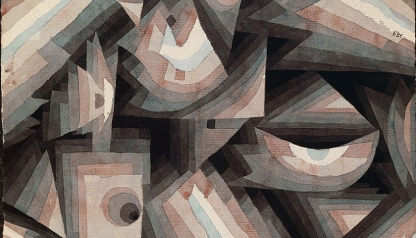 Recorte da obra: "Gradação de Cristal" (1921), de Paul Klee (1879 - 1940)