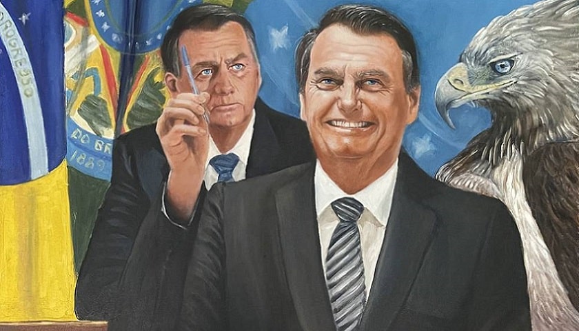 Obra "Bolsonaro", por Lucimary Billhardt.