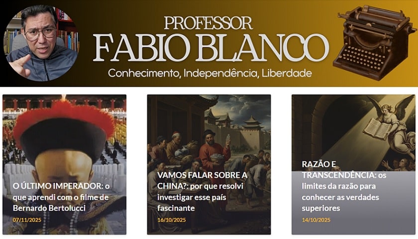 Website do Professor Fabio Blanco