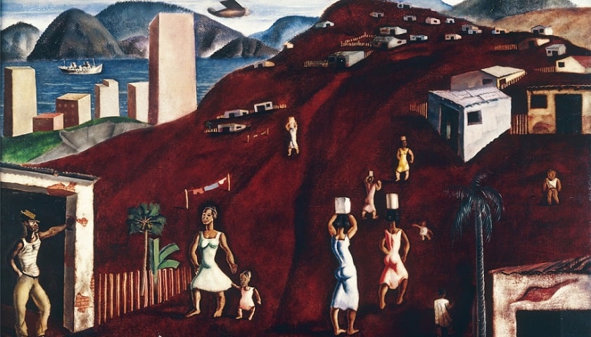 Obra: "Morro" (1933), de Candido Portinari (1903 - 1962).