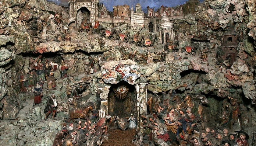 Presépio da Capela de Nossa Senhora da Glória e São Gens, mais conhecida como Capela de Nossa Senhora do Monte, situada em Lisboa, Portugal. A obra data do século XVIII (meados do século de 1700) e é tradicionalmente atribuída ao célebre escultor barroco António Ferreira, um dos mais notáveis mestres portugueses na arte dos presépios.