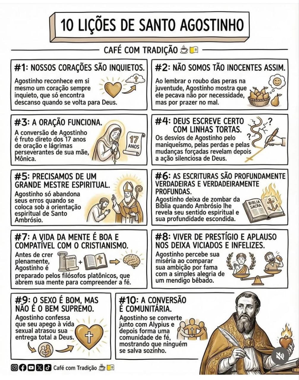 Dez lições de Santo Agostinho