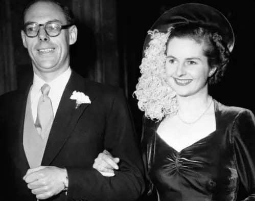 Margaret Thatcher e Denis Thatcher (1951)