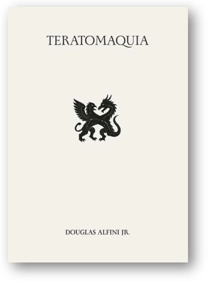 Capa da obra: "Teratomaquia", escrita por Douglas Alfini Jr. ISBN-10: 6501724562 / ISBN-13: 978-6501724560.