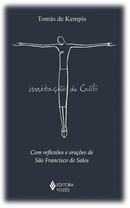 Capa da obra: "Imitação de Cristo", de Tomás de Kempis. Edição Editora Vozes.