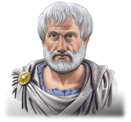 Desenho de Aristóteles.
